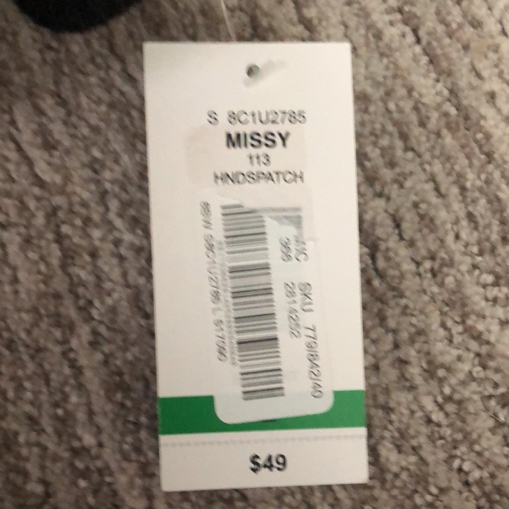 NWT Allison Daley Single Clasp Black & White Sweater - size Large - Picture 7 of 14